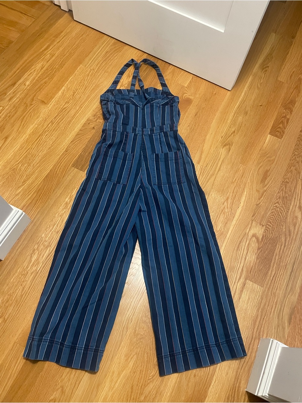 Anthropologie Striped One-Piece Jumpsuit